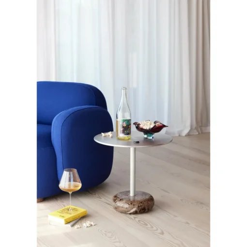 Northern Ton Sidebord Stor Brun Marmor/Aluminium