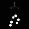 Nuura Apiales Cluster 6 Lysekrone Satin Sort/Opal
