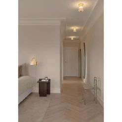 Nuura Asteea Loftlampe Satin Messing/Riflet Klar