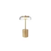 Nuura Blossi Transportabel Lampe Mini Nordisk Guld/Klar