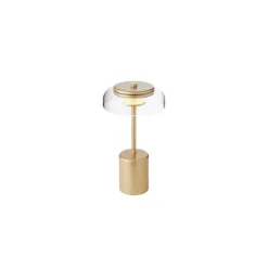 Nuura Blossi Transportabel Lampe Mini Nordisk Guld/Klar