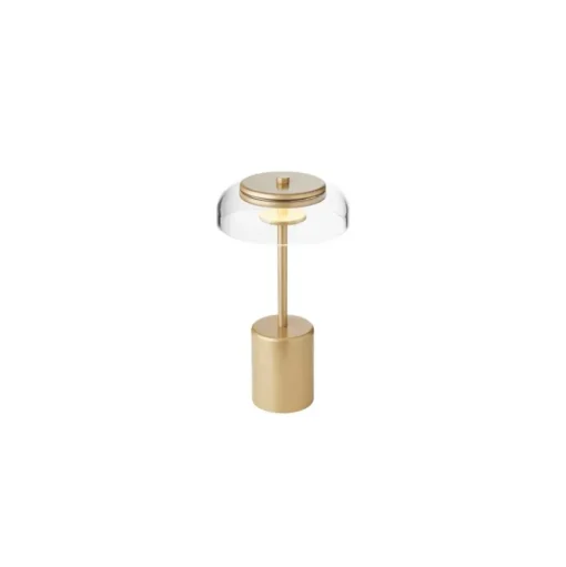 Nuura Blossi Transportabel Lampe Mini Nordisk Guld/Klar