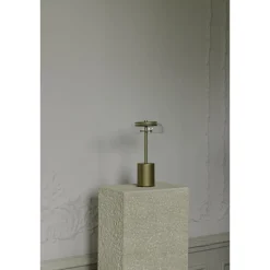 Nuura Blossi Transportabel Lampe Mini Nordisk Guld/Klar