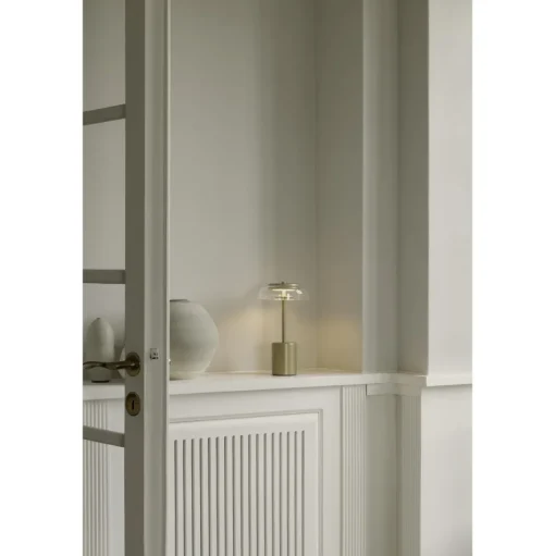 Nuura Blossi Transportabel Lampe Mini Nordisk Guld/Klar