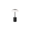 Nuura Blossi Transportabel Lampe Mini Sort/Opal