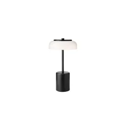 Nuura Blossi Transportabel Lampe Mini Sort/Opal