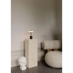 Nuura Blossi Transportabel Lampe Mini Sort/Opal
