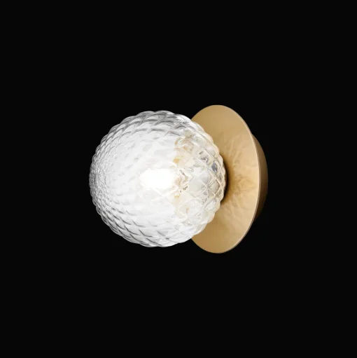 Nuura Liila 1 Vág/Loftlampe Lille Guld/Optic Klar