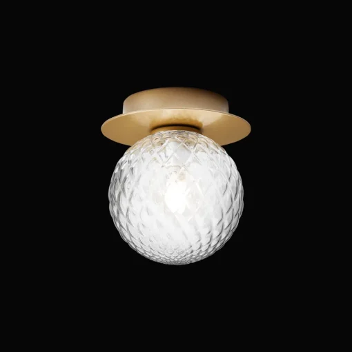 Nuura Liila 1 Vág/Loftlampe Lille Guld/Optic Klar