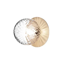 Nuura Liila 1 Vág/Loftlampe Guld & Klar Glas Medium