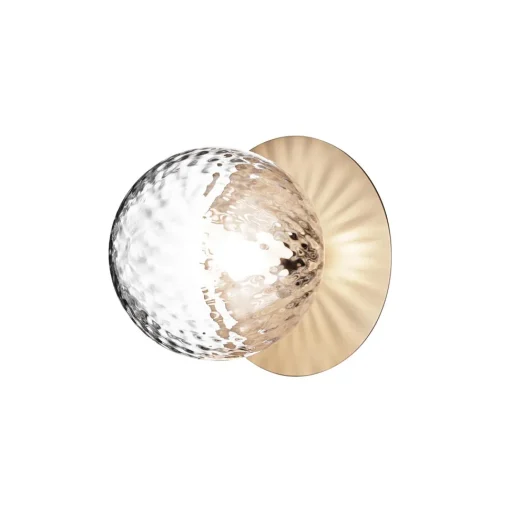 Nuura Liila 1 Vág/Loftlampe Guld & Klar Glas Medium