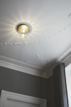 Nuura Liila 1 Vág/Loftlampe Guld & Klar Glas Medium