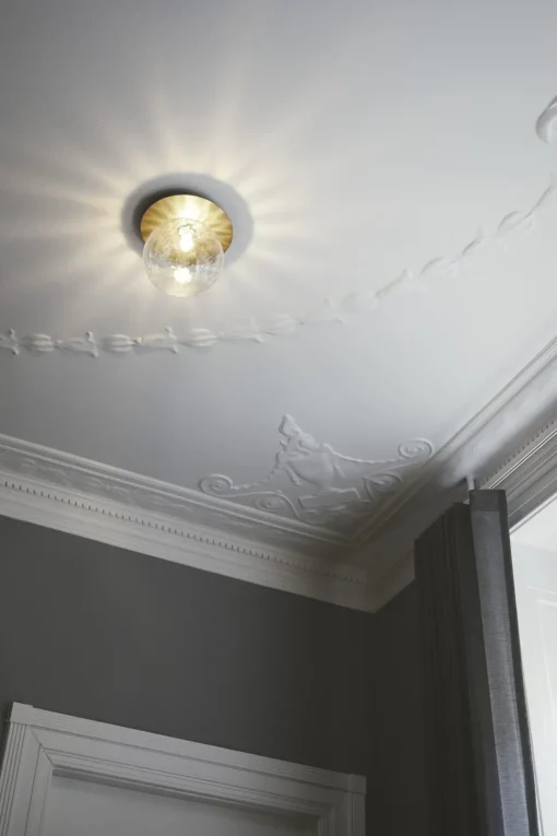 Nuura Liila 1 Vág/Loftlampe Guld & Klar Glas Medium