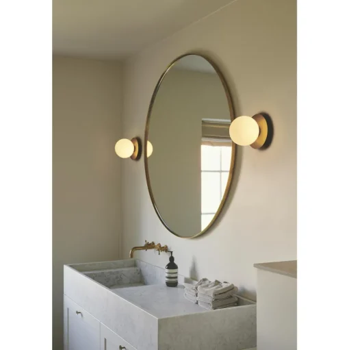 Nuura Liila 1 Vág/Loftlampe Guld & Klar Glas Medium