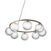 Nuura Miira 8 Circular Lysekrone Mørk Bronze/ Optic Klar