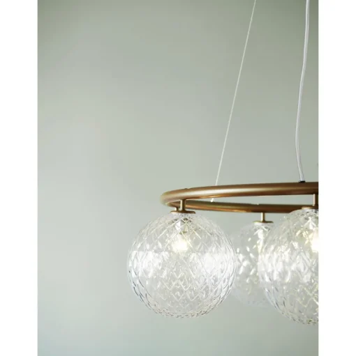 Nuura Miira 8 Circular Lysekrone Mørk Bronze/ Optic Klar
