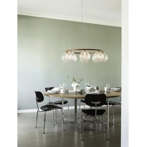 Nuura Miira 8 Circular Lysekrone Mørk Bronze/ Optic Klar