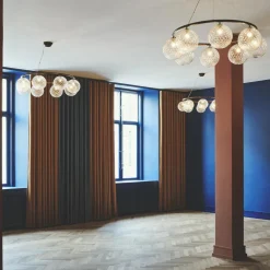 Nuura Miira 8 Circular Lysekrone Mørk Bronze/ Optic Klar