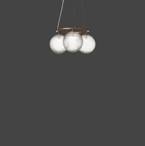 Nuura Miira 3 Circular Pendel Mørk Bronze/Optic Clear