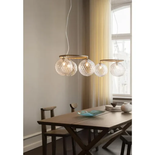 Nuura Miira 3 Circular Pendel Mørk Bronze/Optic Clear