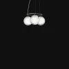 Nuura Miira 3 Circular Pendel Rock Grey/Optic Clear