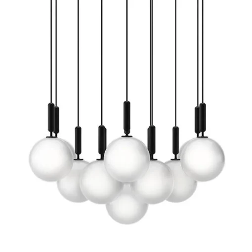 Nuura Miira 13 Lysekrone Stor Opal Hvid