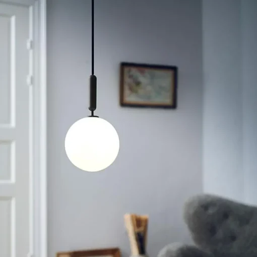 Nuura Miira 1 Pendel Rock Grey & Opal Hvid Stor