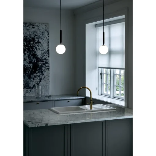 Nuura Miira 1 Pendel Rock Grey & Opal Hvid Lille