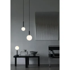 Nuura Miira 1 Pendel Rock Grey & Opal Hvid Lille