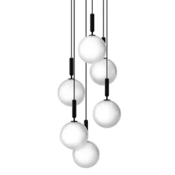 Nuura Miira 6 Pendel Stor Opal Hvid