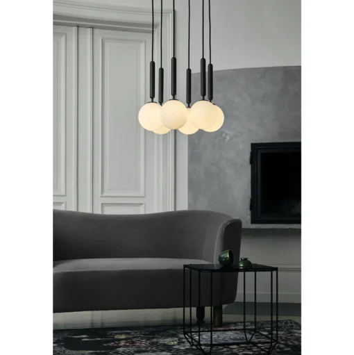 Nuura Miira 6 Pendel Stor Opal Hvid