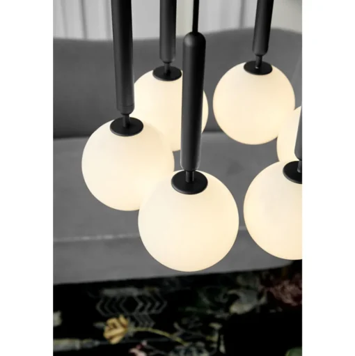 Nuura Miira 6 Pendel Stor Opal Hvid