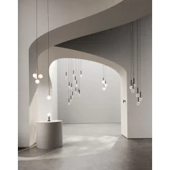 Nuura Miira 3 Pendel Stor Messing & Klar Optic