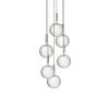 Nuura Miira 6 Pendel Stor Messing & Klar Optic