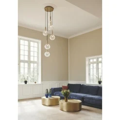 Nuura Miira 6 Pendel Stor Messing & Opal
