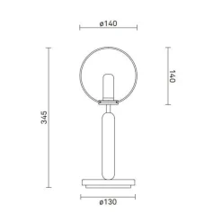 Nuura Miira Bordlampe Klar