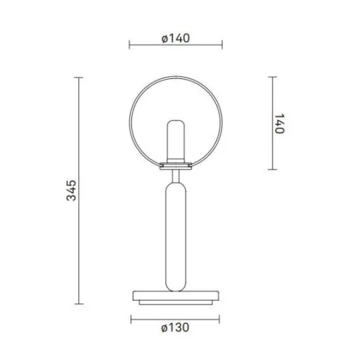 Nuura Miira Bordlampe Klar