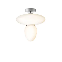 Nuura Rizzatto 42 Loftlampe Satin Sølv & Opal