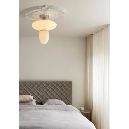 Nuura Rizzatto 42 Loftlampe Satin Sølv & Opal