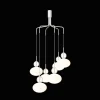 Nuura Rizzatto Cluster 6 Lysekrone Satin Sølv/Opal