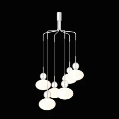 Nuura Rizzatto Cluster 6 Lysekrone Satin Sølv/Opal