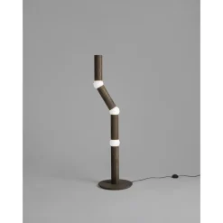 Oblure LIGHTBONE Gulvlampe Røget Eg