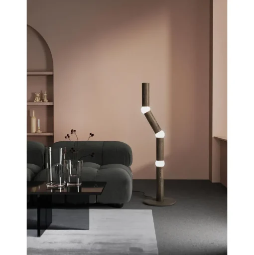 Oblure LIGHTBONE Gulvlampe Sort Eg