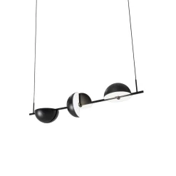 Oblure TRAPEZE Triplette Pendel 152,2x28 cm Sort