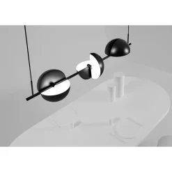 Oblure TRAPEZE Triplette Pendel 152,2x28 cm Sort