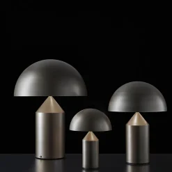 Oluce Atollo 239 Bordlampe 38 cm Satin Bronze