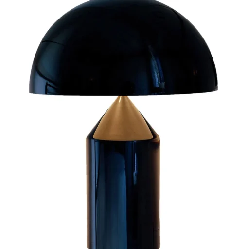 Oluce Atollo 233 Bordlampe 50 cm Sort