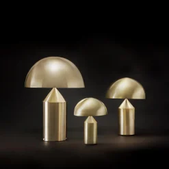 Oluce Atollo 233 Bordlampe 50 cm Guld