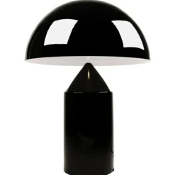 Oluce Atollo 238 Bordlampe 25 cm Sort