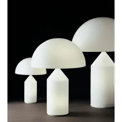 Oluce Atollo 238 Bordlampe 25 cm Sort